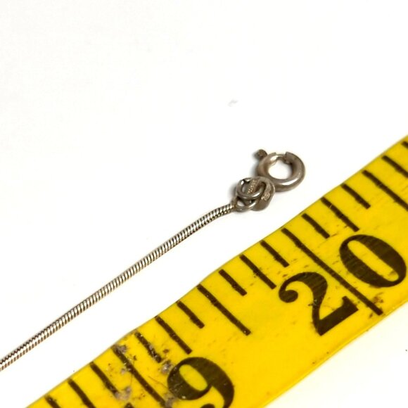 Vintage Sterling Silver 925 Snake Chain Necklace 20" Made in Italy Womens Jewelr - Picture 6 of 6